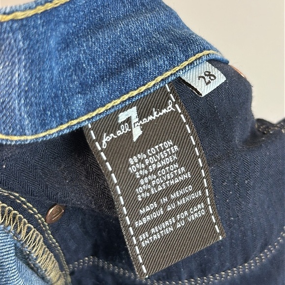 7 For All Mankind Straight Leg Jeans Size 28 - Picture 13 of 15